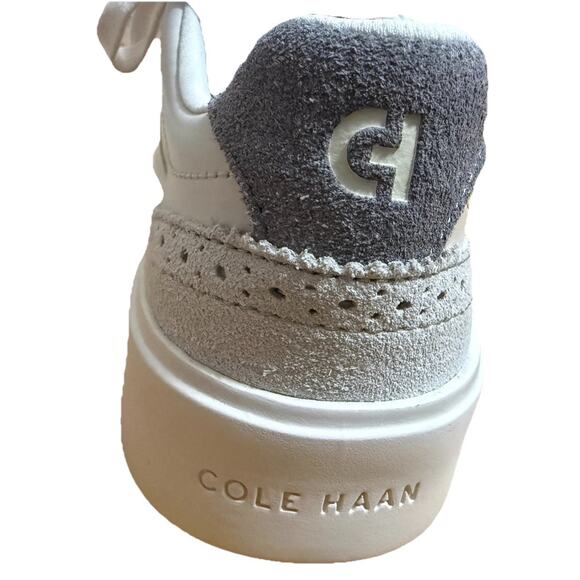 NWT COLE HAAN Men’s Ivory/Silver Birch Grand CC Transition Sneaker Size 7W main image 5
